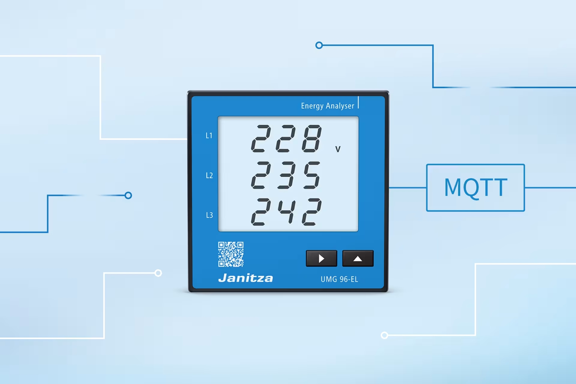 Janitza incorpora MQTT al UMG 96-EL para una integración energética más eficiente